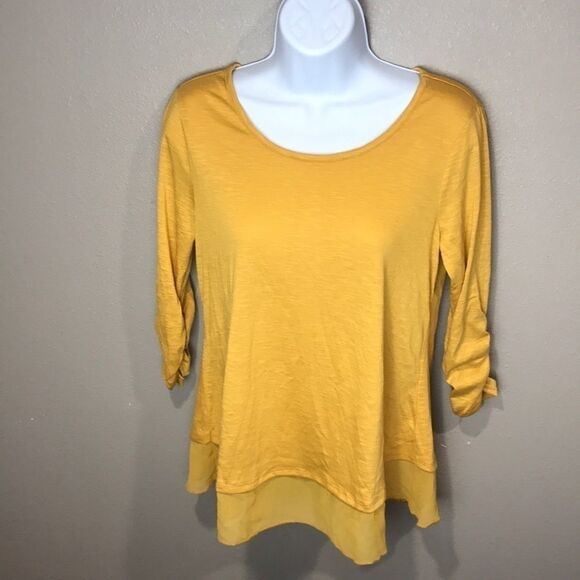 Style & Co Chiffon-Hem Top women’s size XS - Picture 2 of 5